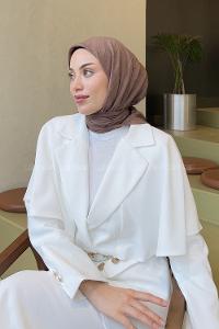 Lamelif Bambu Eşarp Tozlu Kahve