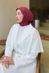 Modalamelif Bambu Eşarp Vişne