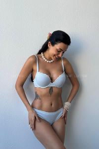 Baby Blue Cotton Fabric Without Underwire Unsupport Bralet