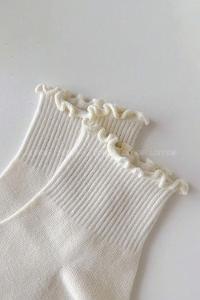 Lamelif 6lı Fırfırlı Yarım Konç Çorap