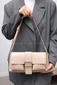 Lamelif Holly Kadın El ve Omuz Çantası Vizonrengi