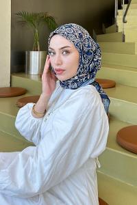 sen Soft Eşarp Lacivert