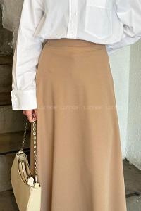 Lamelif Kloş Etek Sütlü Kahve