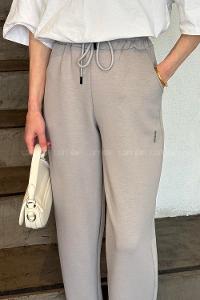 Gray Narrow Leg Normal Waist Slim Fit Bottom Tracksuit