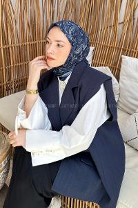 sen Soft Eşarp Lacivert