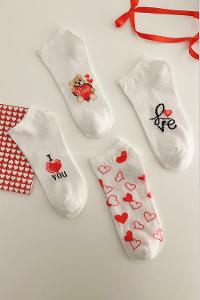 Lamelif 4lü Sevgi Babet Çorap