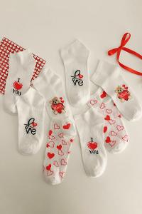 Lamelif 4lü Sevgi Babet Çorap