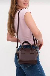 Lamelif Minimal Zarif Kadın Çanta Acı Kahve