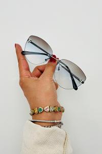 Lamelif Fendi Luxery Blok Renk Güneş Gözlüğü