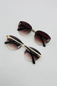 Lamelif Fendi Luxery Kahverengi Güneş Gözlüğü