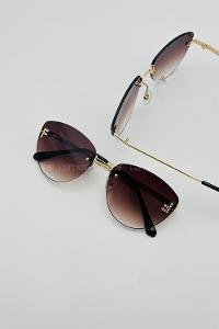 Lamelif Fendi Luxery Kahverengi Güneş Gözlüğü