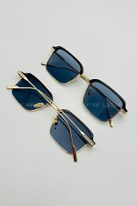 Lamelif Noa Luxery Siyah Gold Çerçeve Güneş Gözlüğü