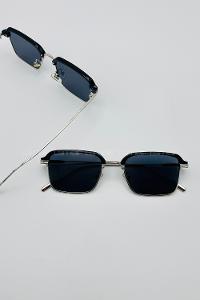 Lamelif Noa Luxery Siyah Gümüş Çerçeve Güneş Gözlüğü