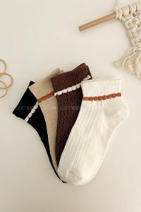 Lamelif 4lü Yarım Konç Çorap