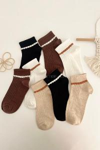 Lamelif 4lü Yarım Konç Çorap