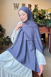 Lamelif Comfort Pamuk Şal Antrasit