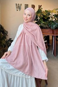 Lamelif Comfort Pamuk Şal Pudra