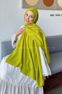 Oil Green Cotton Cotton Fabric Straight Shawl