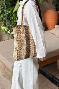 Camel Buckle Skin Hand Bag Bag