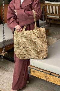 Camel Buckle Skin Hand Bag Bag