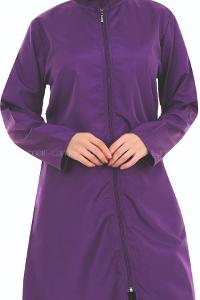 Lamelif Haşama Tesettür Mayo Hijap Mor