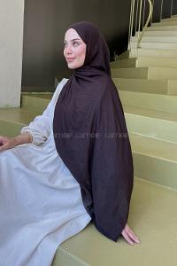 Lamelif Organik Premium Şal Acı Kahve