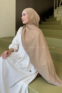 Lamelif Organik Premium Şal Camel