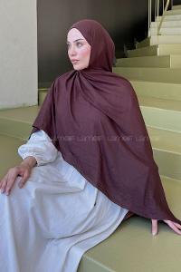 Lamelif Organik Premium Şal Çikolata Kahve