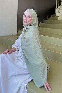 Lamelif Organik Premium Şal Mint Yeşili