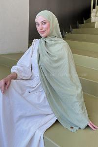 Lamelif Organik Premium Şal Mint Yeşili