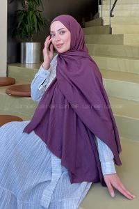 Lamelif Organik Premium Şal Mürdüm