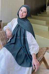 Lamelif Organik Premium Şal Yaprak Yeşili