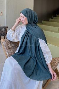 Lamelif Organik Premium Şal Yaprak Yeşili