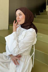 Lamelif Bambu Eşarp Acı Kahve