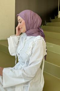 Lamelif Bambu Eşarp Leylak