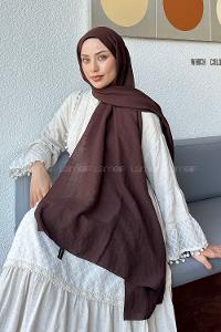 Lamelif Comfort Pamuk Şal Kahvrengi