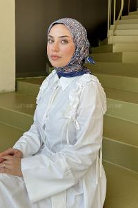 Lamelif Retro Desen kokulu Prime Soft Gece Mavisi Kırmızı