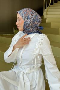 Lamelif Retro Desen kokulu Prime Soft Lacivert
