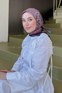 Lamelif Retro Desen kokulu Prime Soft Siyah Kırmızı