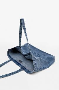 Lamelif Büyük Denim Tote Çanta Kot Mavisi