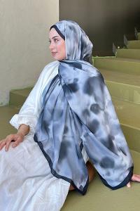 Lamelif Batik Desen Soft Şal Siyah