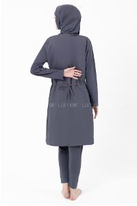 Lamelif Haşama Tesettür Mayo Hijap Füme