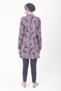 Lamelif Haşama Tesettür Mayo Hijap Lila