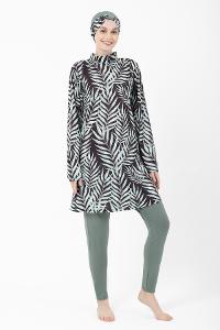 Plum Green Polyester Hasema