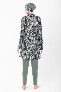 Plum Green Polyester Hasema