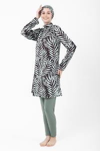 Plum Green Polyester Hasema