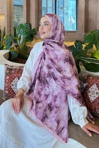 Candy Pink Cotton Fabric Flowering Printed Shawl