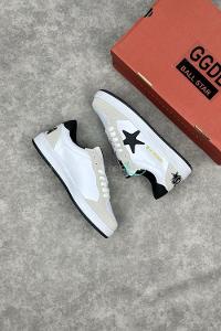 MOCE Ballstar GGDB/GoldenGoose Spor Yıldız Detaylı Spor Ayakkabı Beyaz-Siyah