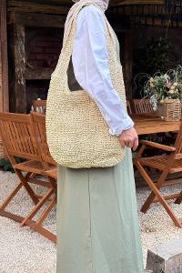 Lamelif Hasır Omuz Kadın Çantası