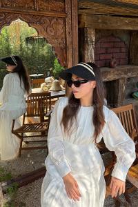 Lamelif Yazlık Hasır Vizör Şapka